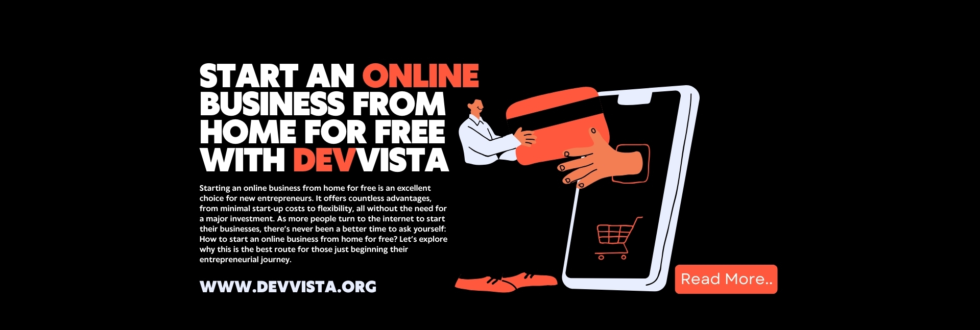 How to Start an Online Business from Home for Free with Devvista