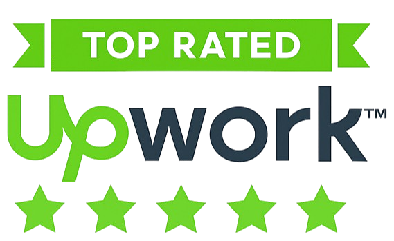 Upwork Top Rated Badge for Devvista Freelance Services